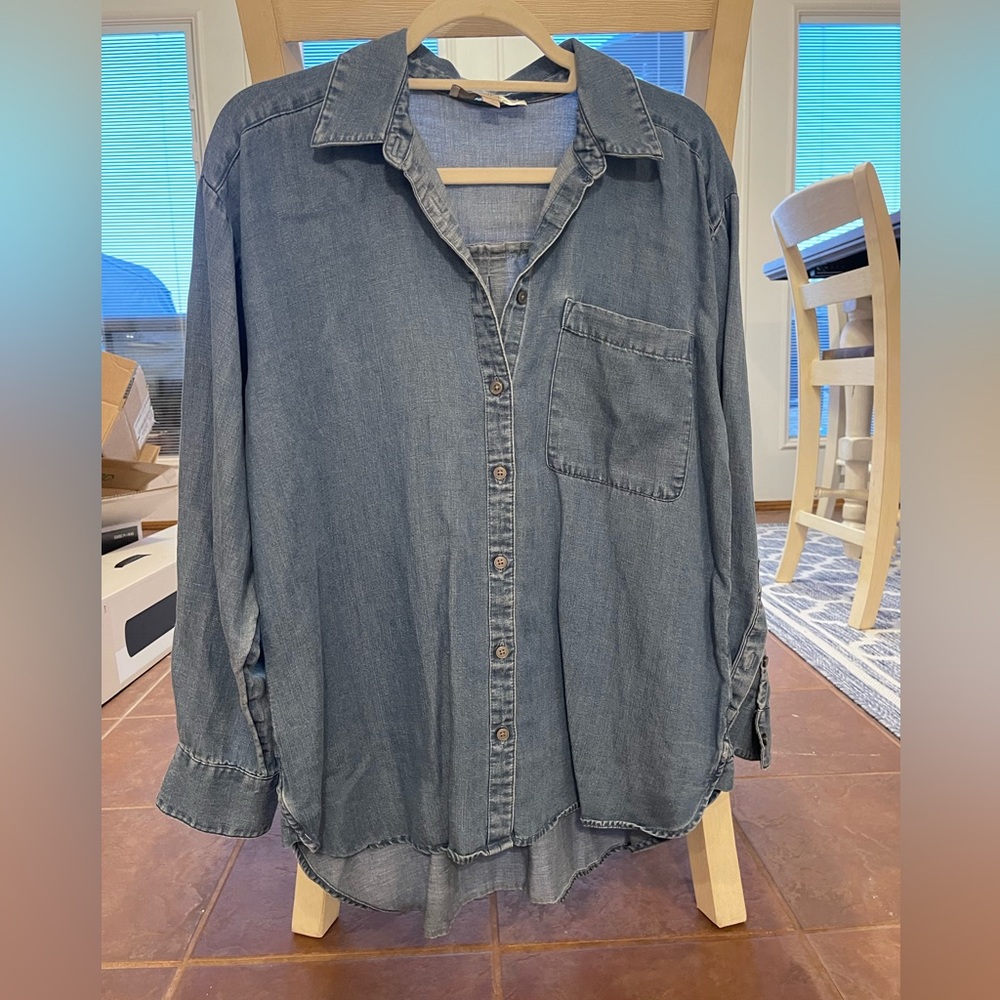 Loft Denim Button Up Shirt
